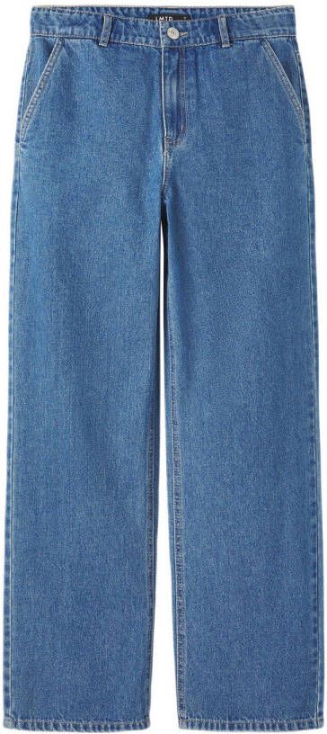LMTD loose fit jeans NLMTOIZZA medium blue denim Blauw Jongens Stretchdenim 140