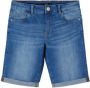 LMTD regular fit jeans bermuda NLMTOMO stonewashed Denim short Blauw Jongens Stretchdenim 140 - Thumbnail 1