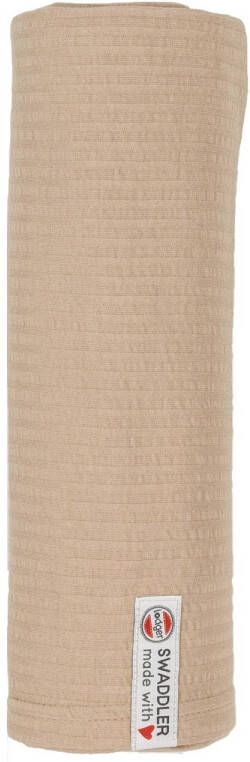 Lodger hydrofiele doek 120x120 cm Seersucker Beige Hydrofiele luiers Effen