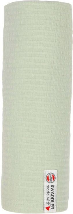 Lodger hydrofiele doek 120x120 cm Seersucker Silk Hydrofiele luiers Groen