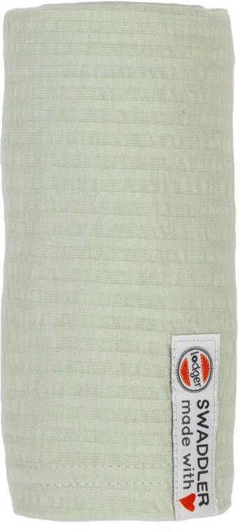 Lodger hydrofiele doek 70x70 cm Seersucker Silk Hydrofiele luiers Groen