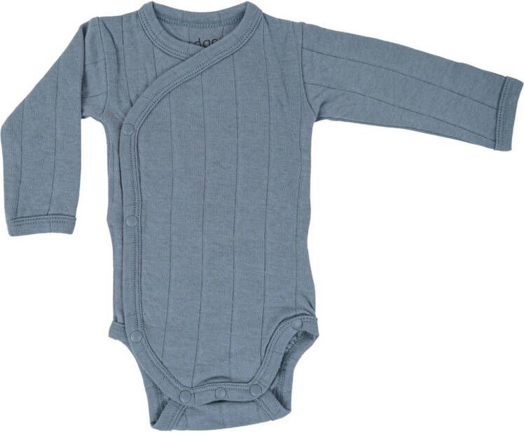 Lodger romper lange mouw blauw Katoen V-hals 56
