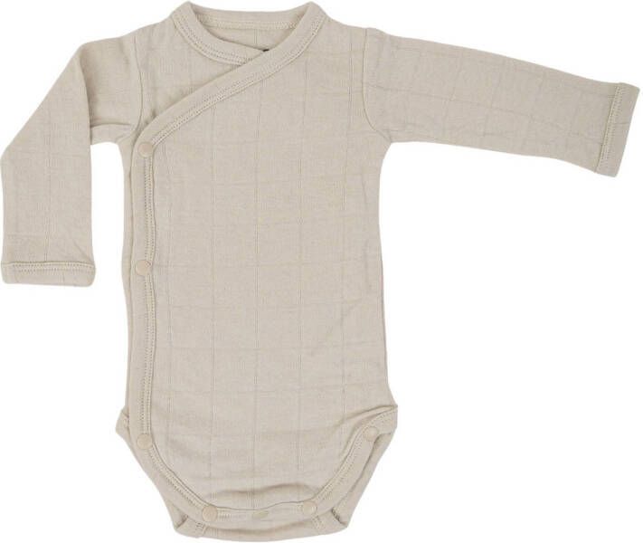 Lodger romper lange mouw ecru Katoen V-hals 74