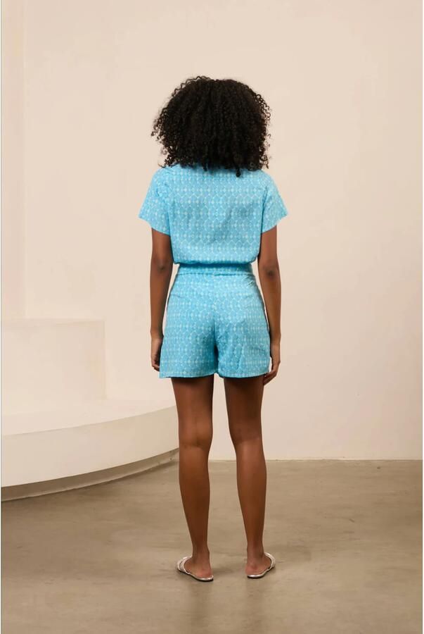 Lofty Manner blouse blauw - Foto 3