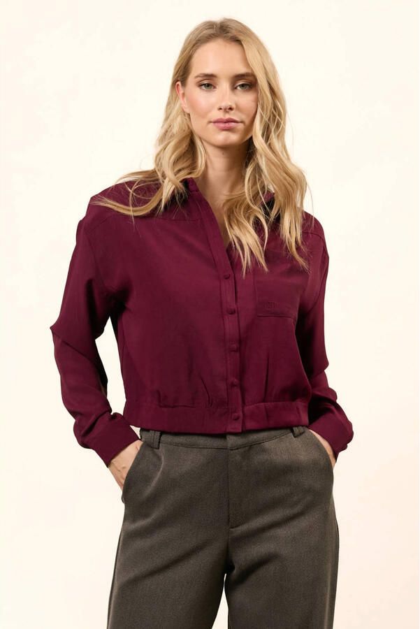 Lofty Manner blouse donkerrood