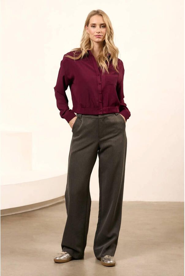 Lofty Manner blouse donkerrood - Foto 2
