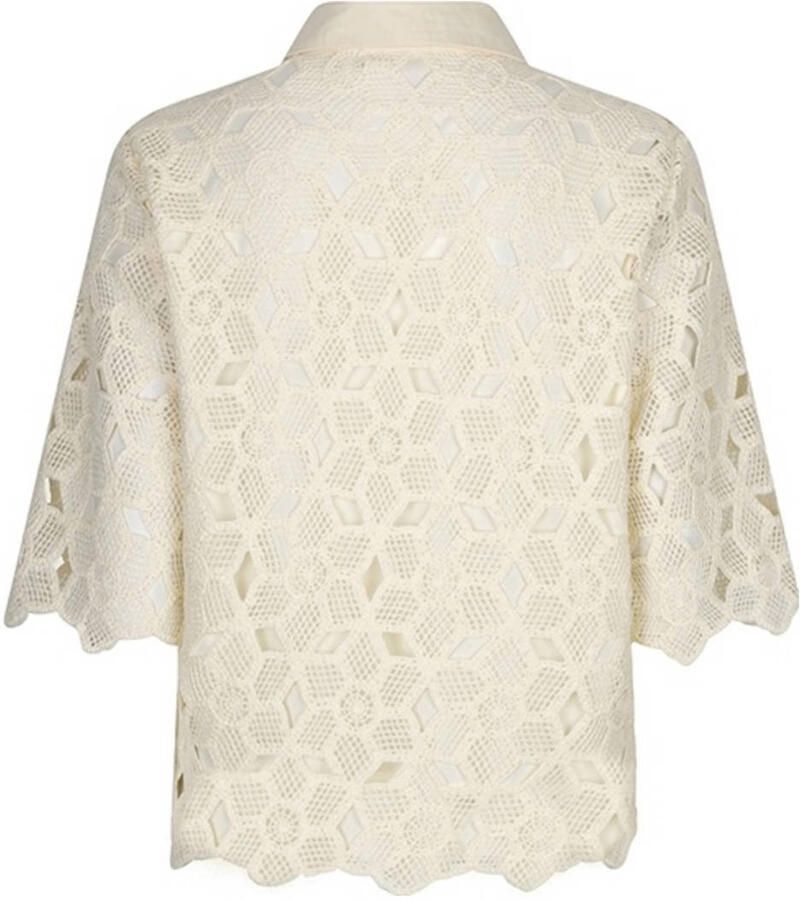 Lofty Manner blouse gehaakt ecru - Foto 2