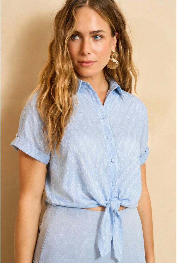 Lofty Manner blouse lichtblauw