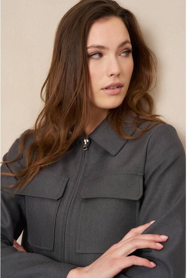 Lofty Manner cropped blazer grijs - Foto 2
