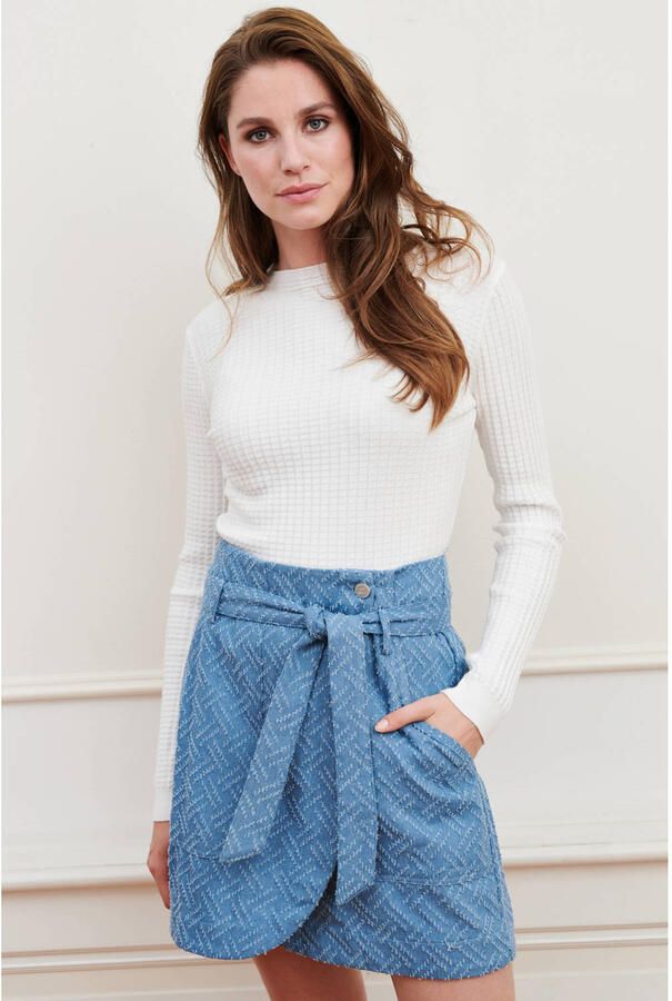 Lofty Manner Vive Rok Stijlvol en Chic Blue Dames