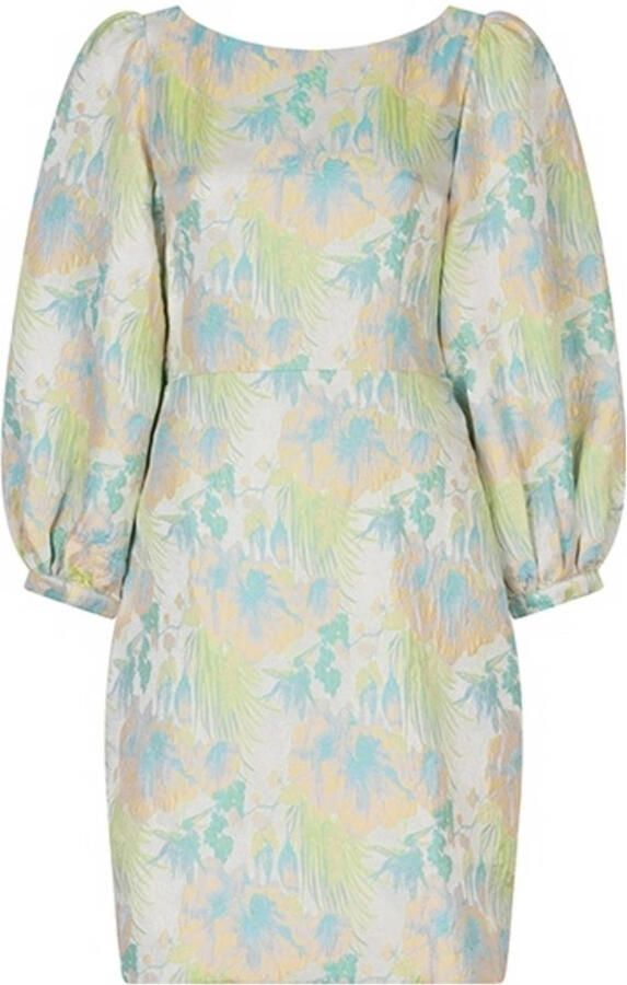 Lofty Manner gebloemde zomerjurk blauw - Foto 3