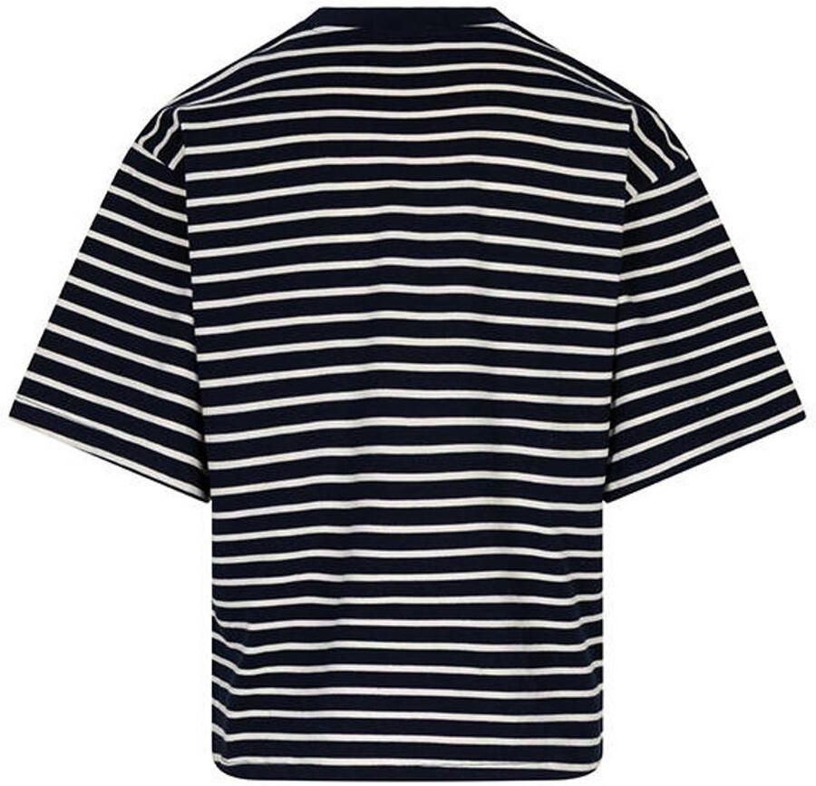 Lofty Manner gestreept T-shirt zwart - Foto 2
