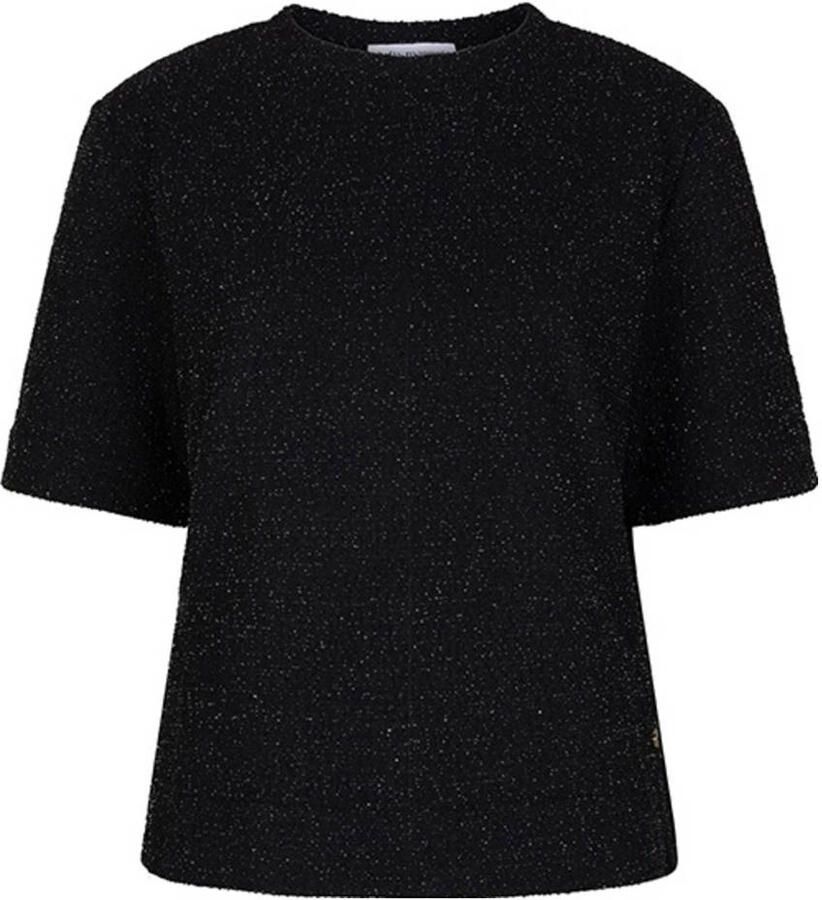 Lofty Manner glitter top zwart met glitter - Foto 2