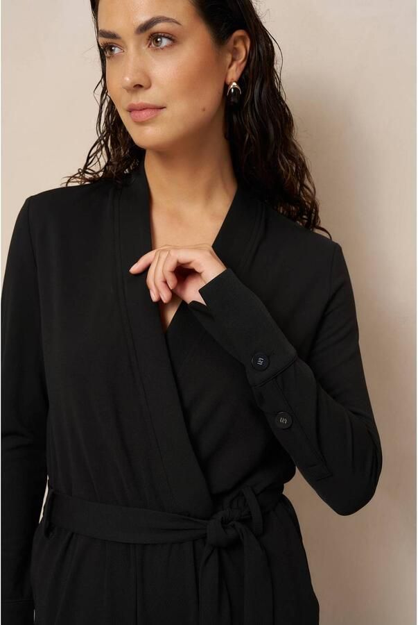 Lofty Manner jumpsuit met ceintuur zwart