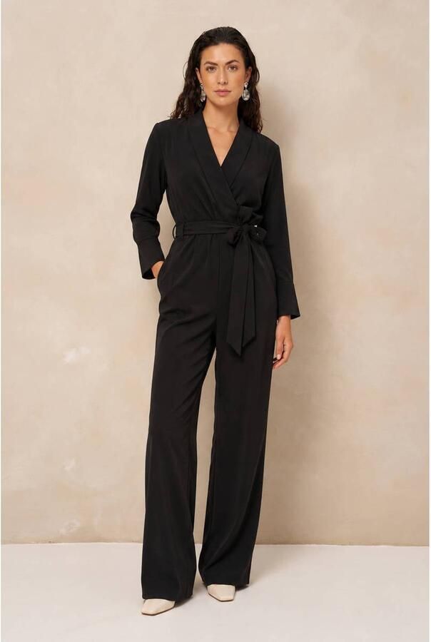 Lofty Manner jumpsuit met ceintuur zwart - Foto 2