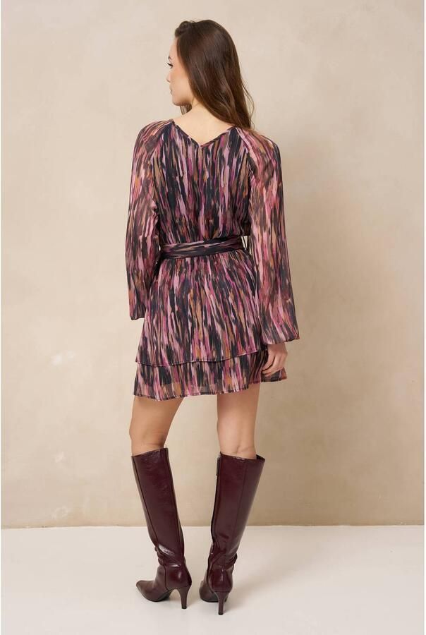 Lofty Manner korte jurk met glitters en print meerkleurig - Foto 2