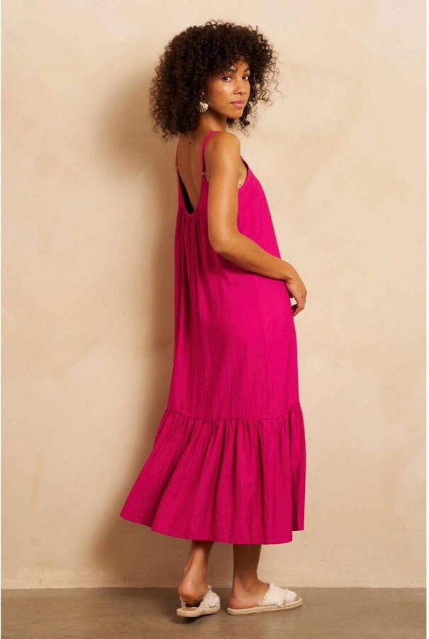 Lofty Manner maxi jurk fuchsia - Foto 2
