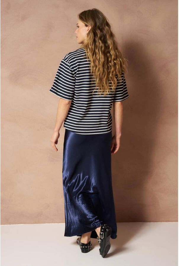 Lofty Manner gestreept T-shirt zwart - Foto 3