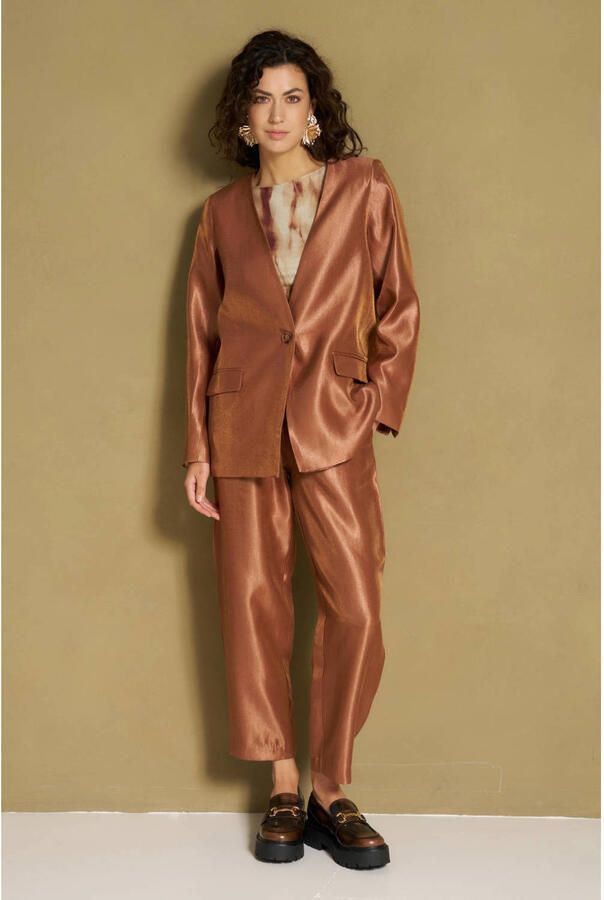 Lofty Manner oversized blazer bruin