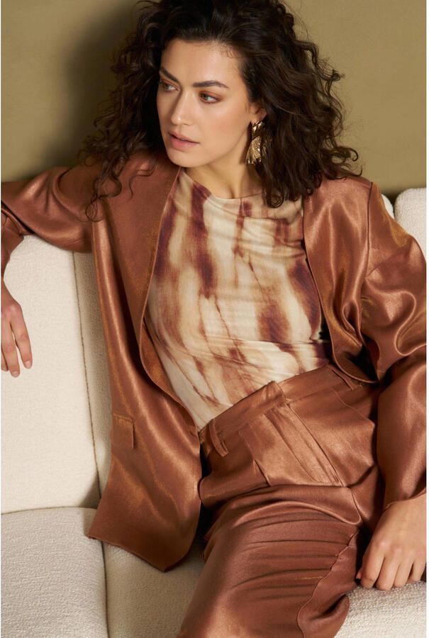 Lofty Manner oversized blazer bruin - Foto 3