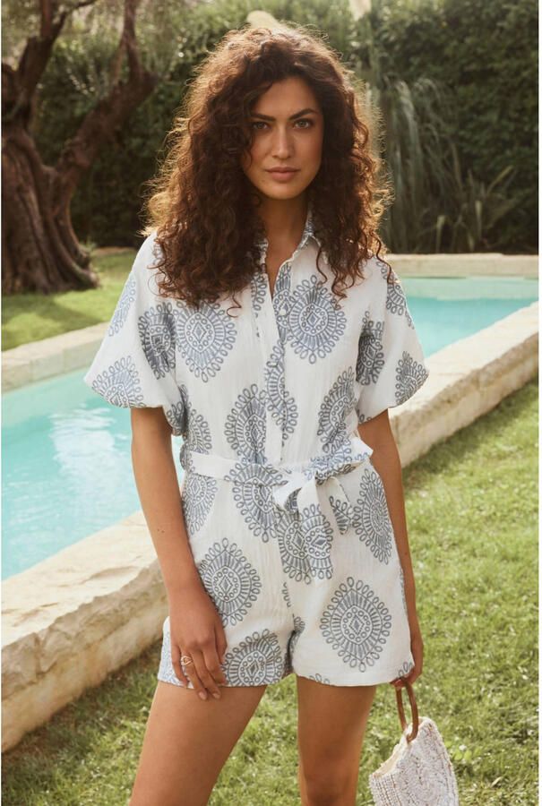 Lofty Manner playsuit wit broderie - Foto 2