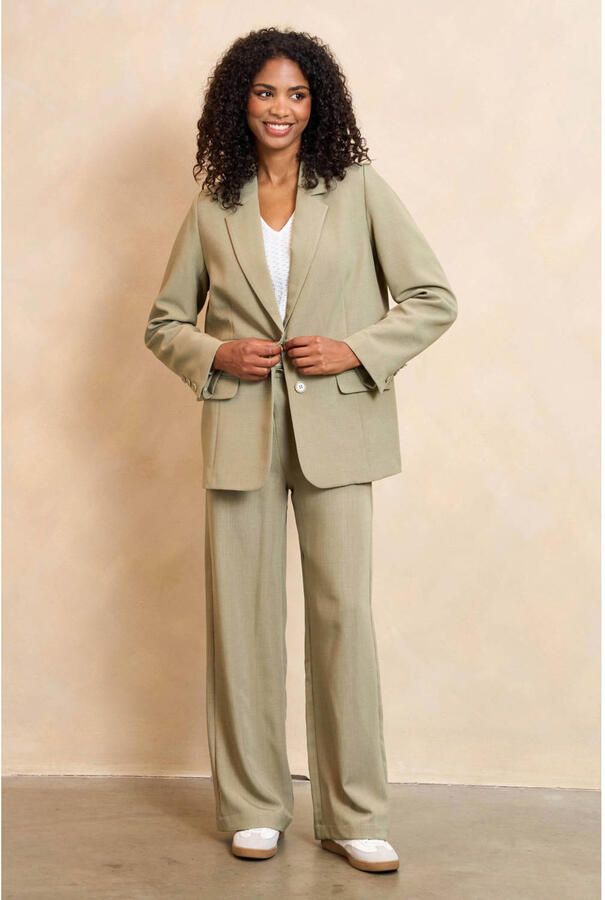 Lofty Manner regular blazer lichtgroen