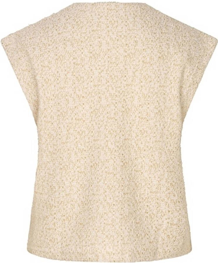 Lofty Manner regular blazer met wol ecru - Foto 2