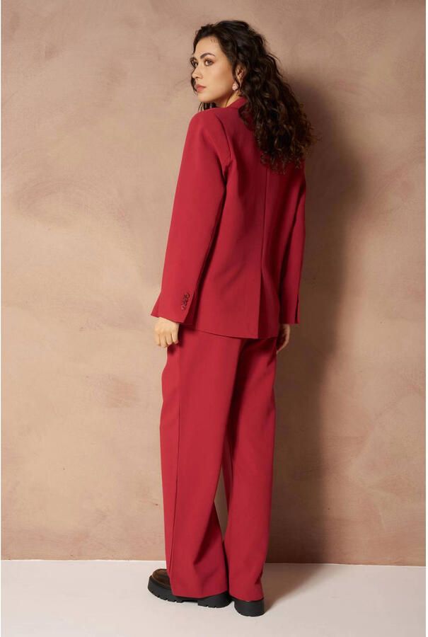 Lofty Manner regular blazer rood - Foto 2