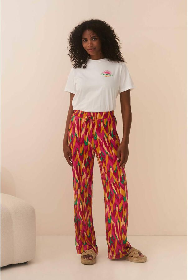 Lofty Manner straight high waist broek multi
