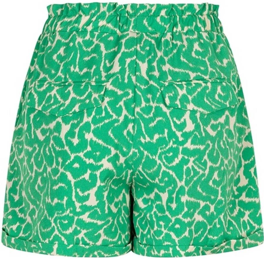 Lofty Manner straight high waist casual short groen - Foto 2