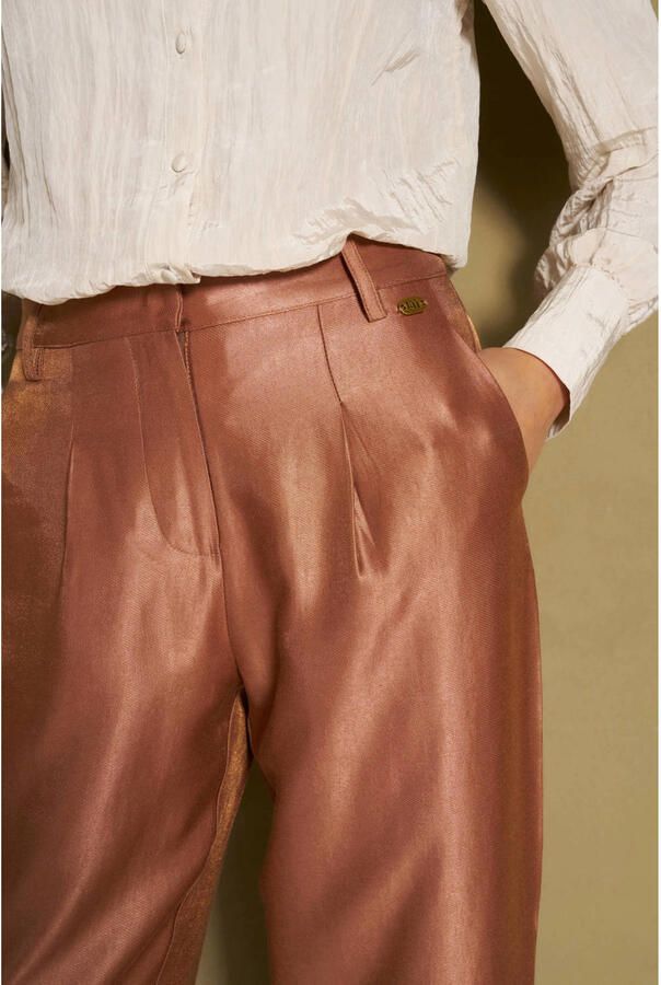 Lofty Manner straight leg broek bruin