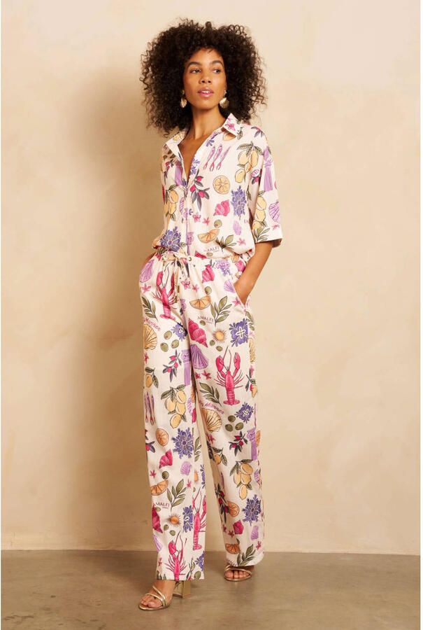 Lofty Manner straight regular waist broek multi