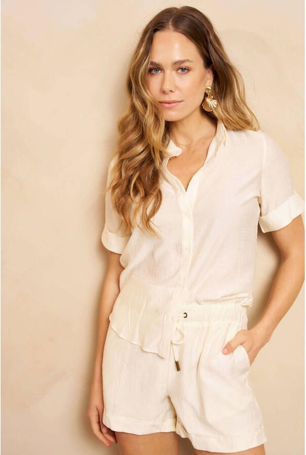 Lofty Manner straight regular waist casual short ecru