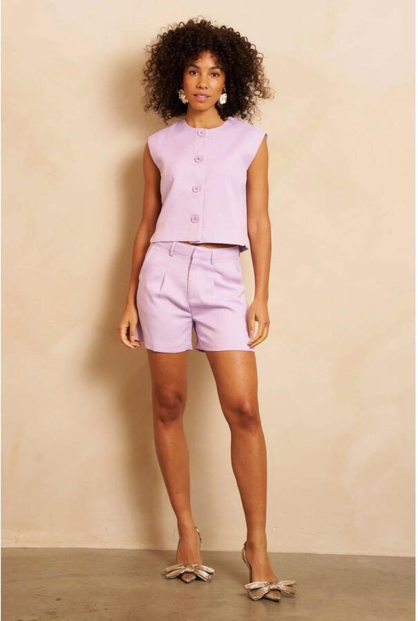 Lofty Manner straight regular waist casual short lila