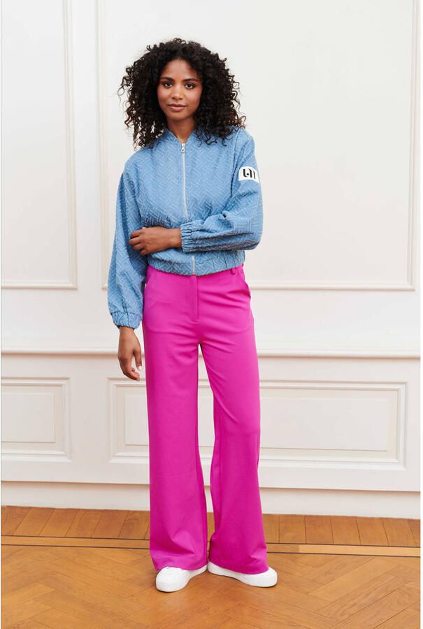 Lofty Manner straight regular waist pantalon paars
