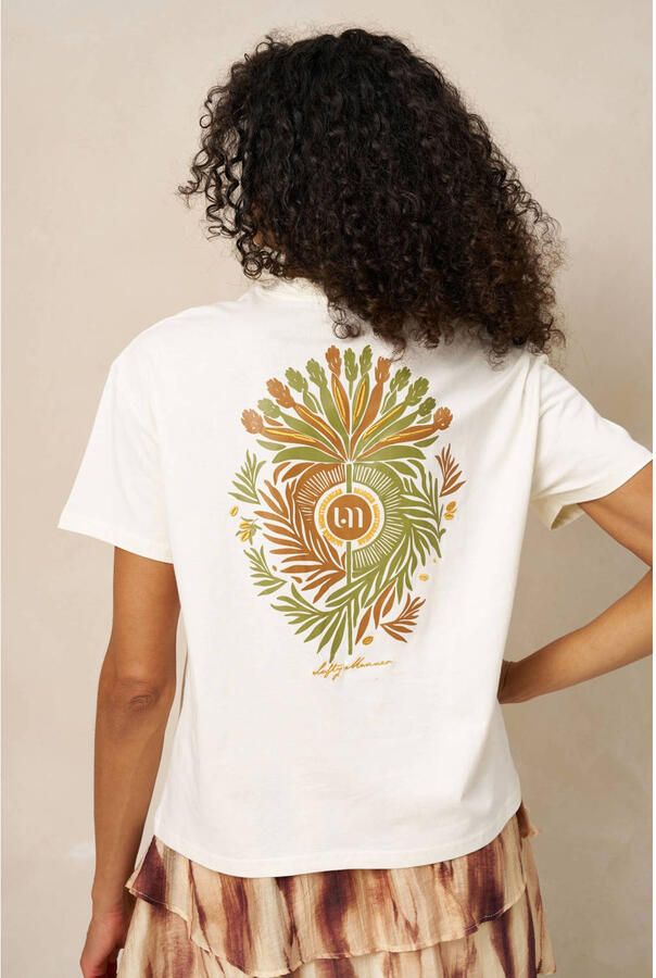 Lofty Manner T-shirt met backprint ecru - Foto 2