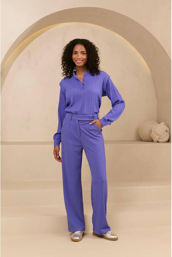 Lofty Manner Sophie Blouse met Lange Mouwen Blue Dames - Foto 2