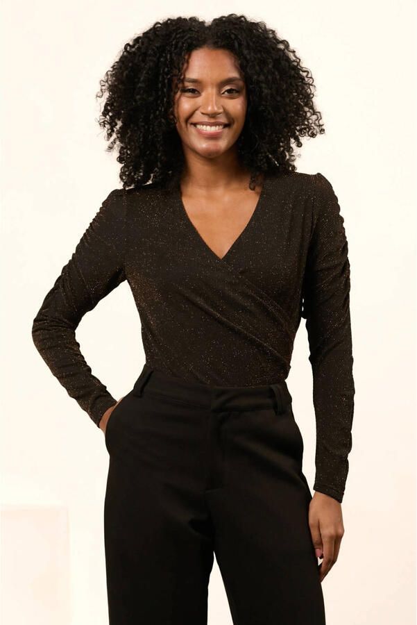 Lofty Manner top bruin met lurex