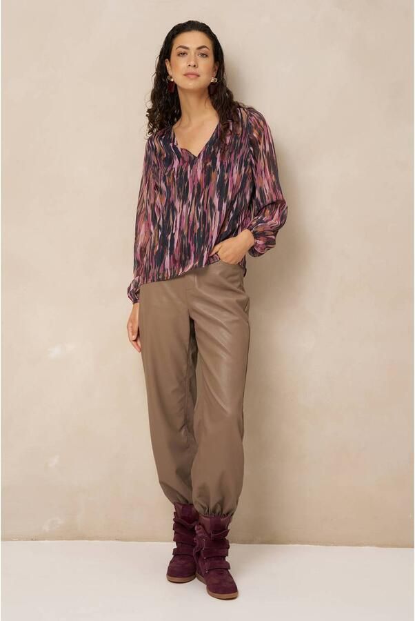 Lofty Manner top met glitters meerkleurig