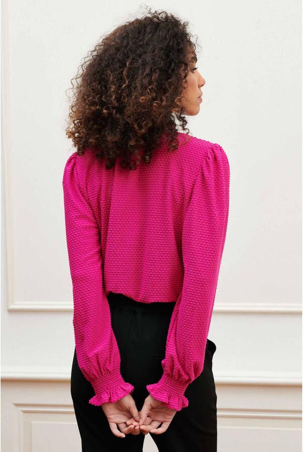 Lofty Manner Herenah Blouse met Lange Mouwen Pink Dames - Foto 2