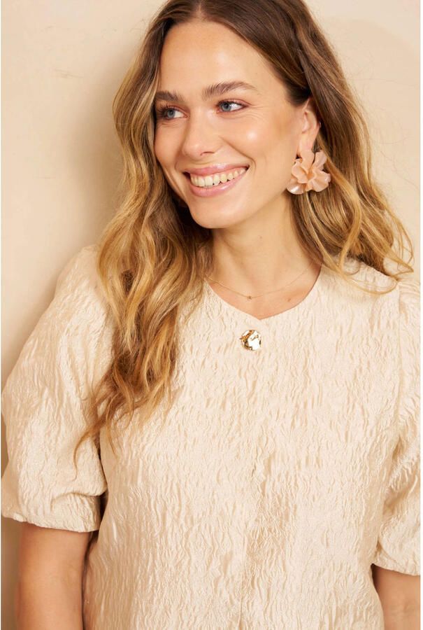 Lofty Manner top met lurex ecru