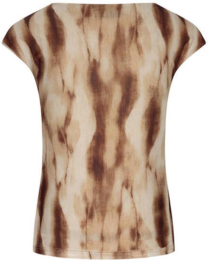 Lofty Manner top met print bruin - Foto 2