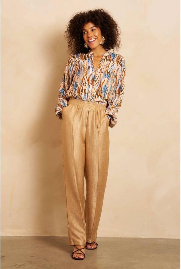 Lofty Manner top met print meerkleurig