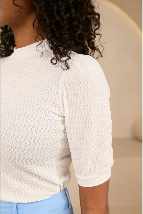 Lofty Manner Top met korte mouwen Stephany White Dames - Foto 3
