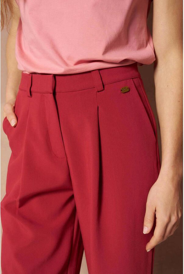 Lofty Manner wide leg broek rood - Foto 2