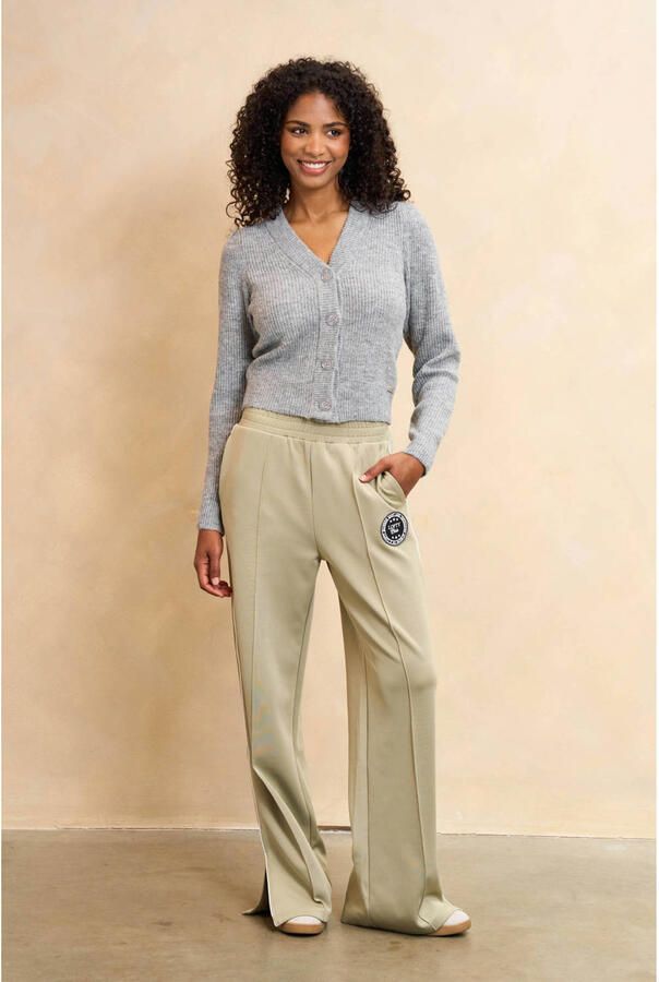 Lofty Manner wide leg high waist broek lichtgroen