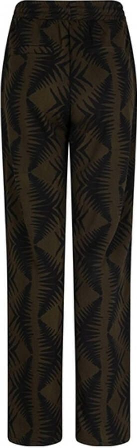 Lofty Manner wide leg regular waist broek groen - Foto 3