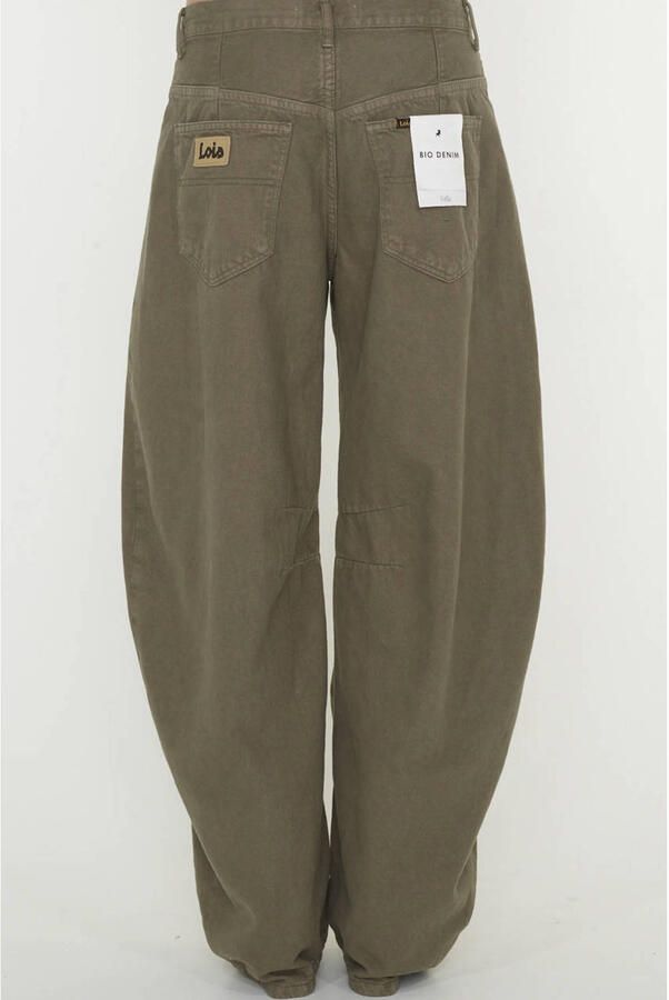 Lois Aliana regular waist barrel jeans groen - Foto 2