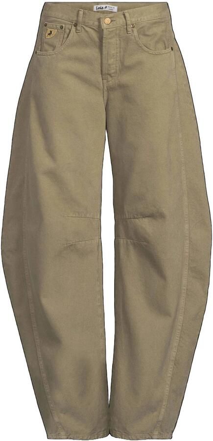 Lois Aliana regular waist barrel jeans groen - Foto 4
