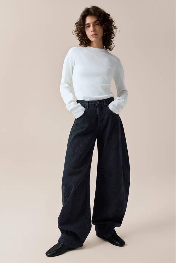 Lois barrel jeans dark blue denim